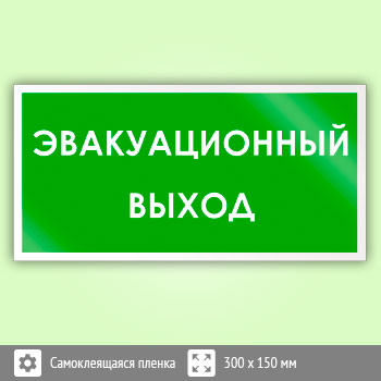 Знак «Эвакуационный выход», B43